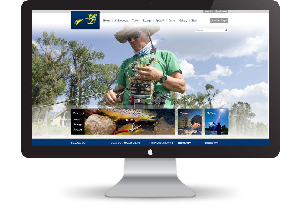 Rising Fish Website Design by Pure Design Group in Seattle