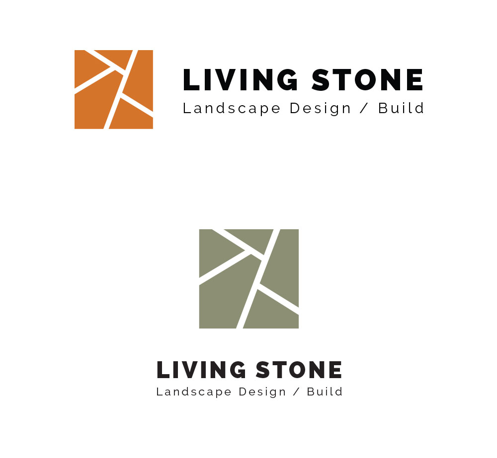 Living Stone Logo Design | Pure Design Group Logo Designers in Seattle
